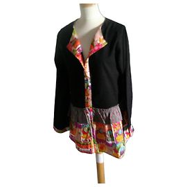 Autre Marque Cotton Jacket with Japanese Patterns Size 40 Multiple colors