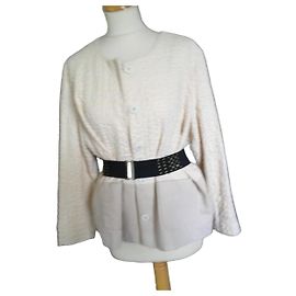 Autre Marque Veste Nice Things en coton écru Blanc cassé
