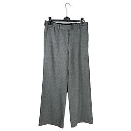 Maje Jacquard Wollhose Grau Grau