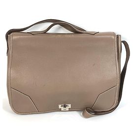 Borsa Messenger con Patta Victoria di Hermès Marrone