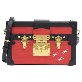 Bolso de Hombro Petite Malle Epi Louis Vuitton Roja
