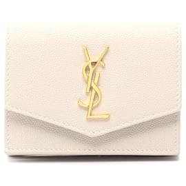 Étui à cartes en cuir Uptown Yves Saint Laurent Noir