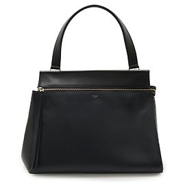 Céline Borsa in pelle Celine Edge Medium Nero