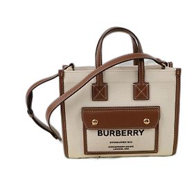 Burberry Sac à main mini Freya Marron