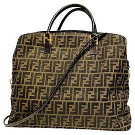 Fendi Zucca Canvas 2way Bag Brown