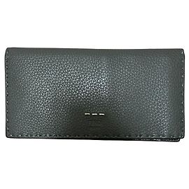 Fendi Selleria Continental Long Wallet Black