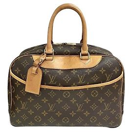 Sac à main Monogram Deauville Louis Vuitton Marron