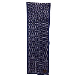 Sciarpa Monogram Louis Vuitton Blu