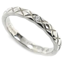 Chanel-Chanel Coco Crush Pt950 Platinum Diamond Ring-Silvery,Metallic