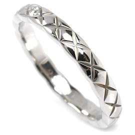 Chanel-Chanel Coco Crush Pt950 Platinum Diamond Ring-Silvery,Metallic