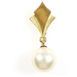 TASAKI Au750 Perlenanhänger Golden Metallisch