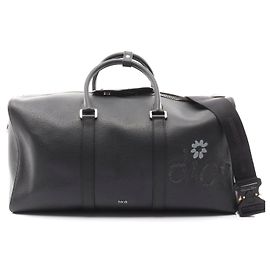 Bolsa Boston de couro DIOR × ERL Preto
