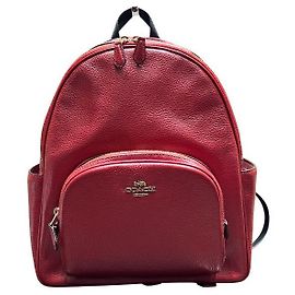 Mochila de cuero Coach 5666 Roja