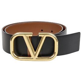 Valentino Garavani Garavani Signature Wende-Gürtel Größe Braun