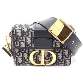 Sac à épaule Dior 30 Montaigne Oblique Jacquard Bleu