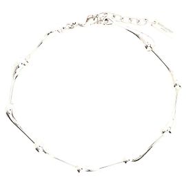 Pulsera de caída de acero inoxidable Yves Saint Laurent Plata Metálico