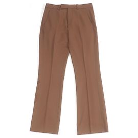 Calças bordadas com logo Dior×Cactus Jack Marrom