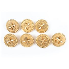 Chanel Clover Button Set Accessories Set Golden