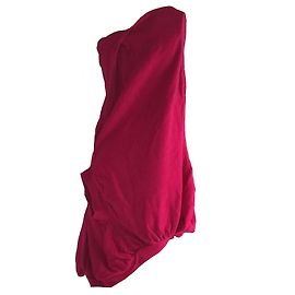 Vestido assimétrico Junya Watanabe de lã rosa Rosa