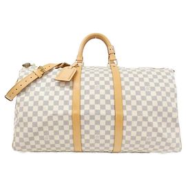 Louis Vuitton Keepall Bandoulière 55cm Damier Azur Bleu
