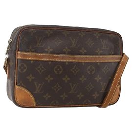 LOUIS VUITTON Bolsa de Ombro Monogram Trocadero 27 M51274 LV Auth BA9118 Monograma
