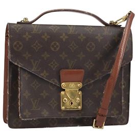 LOUIS VUITTON Monceau 28 Handtasche M51185 LV Auth 157663 Monogramm