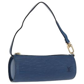 LOUIS VUITTON Epi Soufflot Tasche Blau LV Auth ep12199 Blau