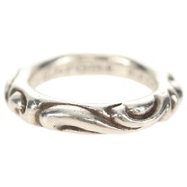 Anel Scroll Chrome Hearts Ag925 Prata Auth 157983SAM Prata