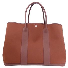 Sac à main Hermès Garden Party Voyage Rouge