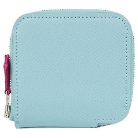 Monedero Hermès CLIC CEST NOUE Rosa Azul