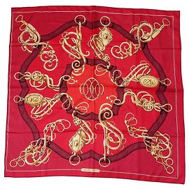 Hermès carré Lift profile, scarf designed by Shan Merry Red