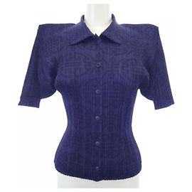 Issey Miyake Camicia S/S Pleats Please Porpora
