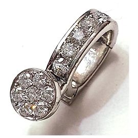 Autre Marque 18K Goldanhänger mit 0,28 Karat Diamanten Silber