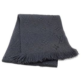Stola in lana e seta nera Louis Vuitton Nero