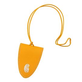 Goyard Croc Universal Bag Clasp in Yellow Leather Yellow