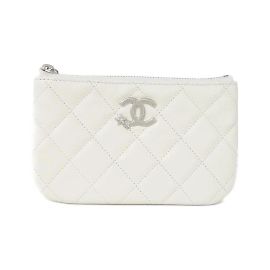 Bolso de piel de ternera texturizada Chanel AP4811 Blanco