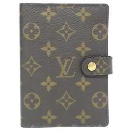 Louis Vuitton Monogram Agenda PM Organizer R20005 Braun