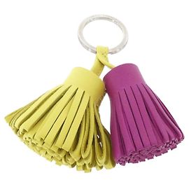 Chaveiro Hermès Carmen Unodos 077895CJ Dourado Roxo