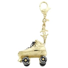Porte-clés Chanel ABC352 Noir Doré
