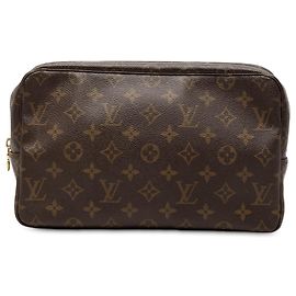 Trousse Toilette 28 Monogramma Marrone Louis Vuitton Marrone