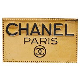 Spilla Logo Placcata Oro Chanel D'oro