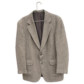 Burberry Grey Tweed Jacket Grey