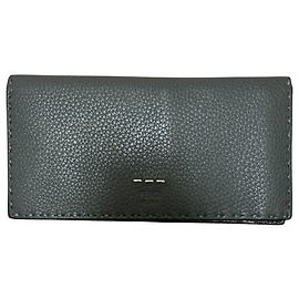 Fendi Selleria Continental Long Wallet Black