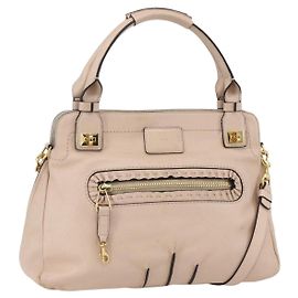 Chloé Borsa Tote in Pelle Chloe Margaret 2in1 Oro Rosa Auth am10104 Rosa D'oro