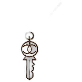 Collier CHANEL métal or CC Auth 157977SM Doré