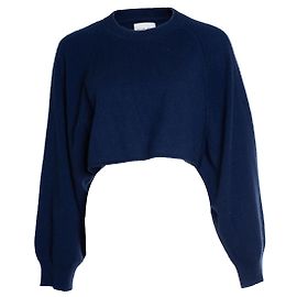 Autre Marque Loulou studio, verkürzter Kaschmirpullover Blau