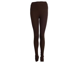 Autre Marque Eterne, Rib legging in brown Brown