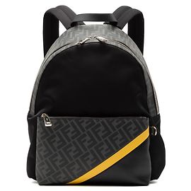 Fendi Zucca Backpack Black Yellow