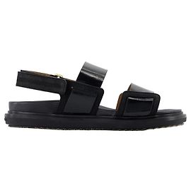 Fussbett Sandals - Marni - Leather - Black Black