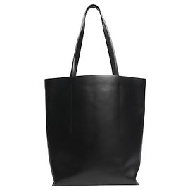 Autre Marque Schwarze Leder-Tote Schwarz